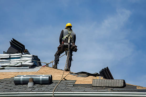 Professional Gutter Installation technician working in Dalmatia, PA